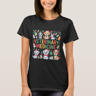 Retro Veterinary Medicine Vet Tech Cat Dog Lover C T-Shirt