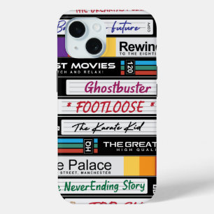 Retro VHS 80's Movies iPhone 15 Case