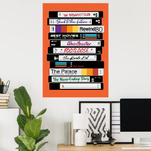 Retro VHS Movie Design Poster