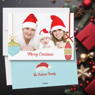 Retro Vibe Holiday Photo Card