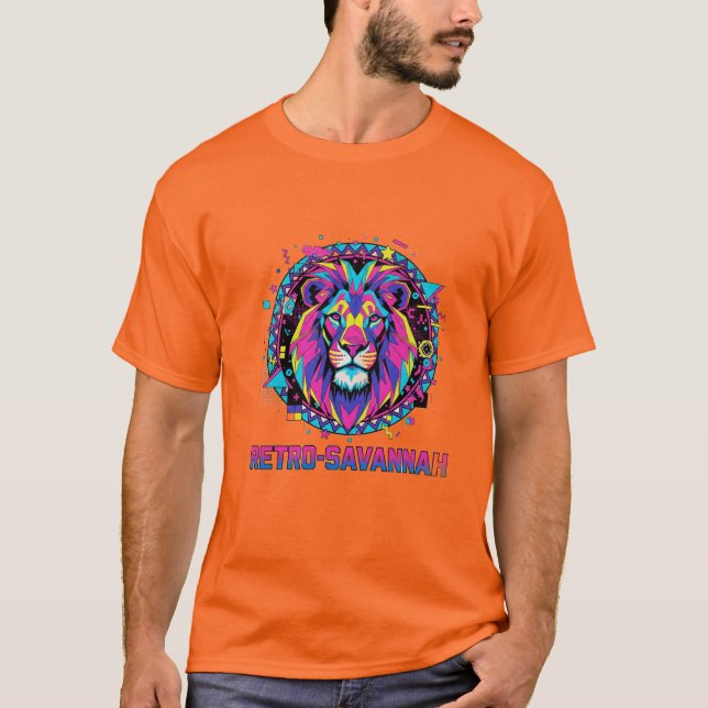 Retro Vibe Lion Tee** T-Shirt (Front)