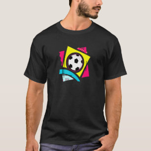 Retro Vibes 80s Soccer Throwback Vintage Style Gra T-Shirt