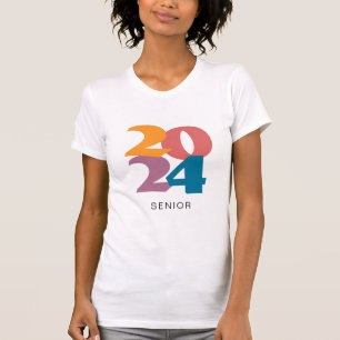 Retro Vibes Graduation 2024 Senior Personalised T-Shirt