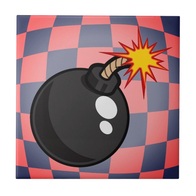 Retro Vibes – Lighted Fuse Bomb  Tile (Front)