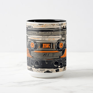 Retro Vibes - Mixtape Two-Tone Coffee Mug
