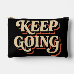 Retro Vibes - Vintage Typography Art Accessory Pouch