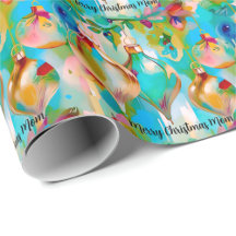 Retro vibrant Christmas ornaments custom text