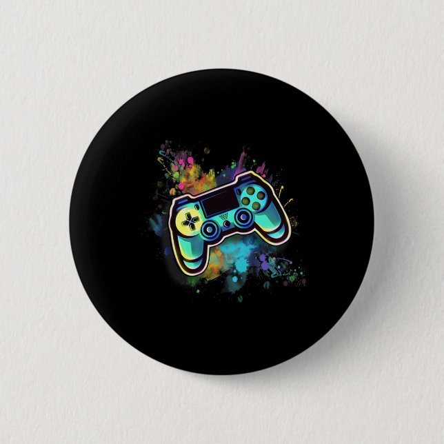 Retro Video Game Controller For Men1  6 Cm Round Badge (Front)