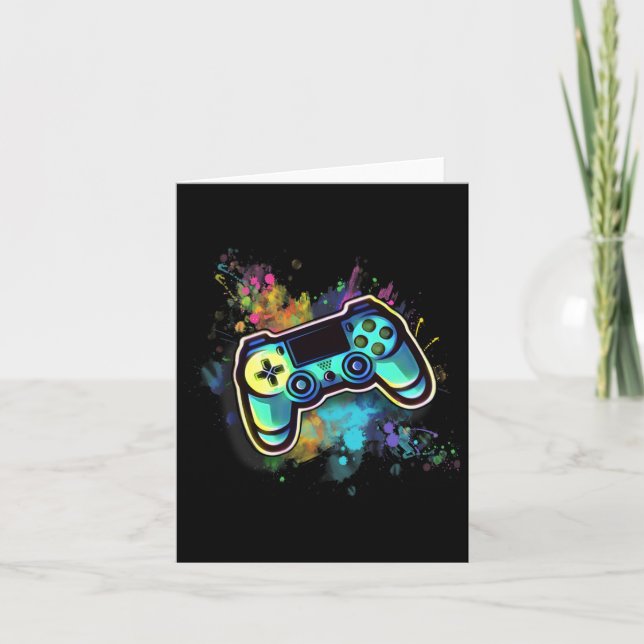 Retro Video Game Controller For Men1  Card (Front)