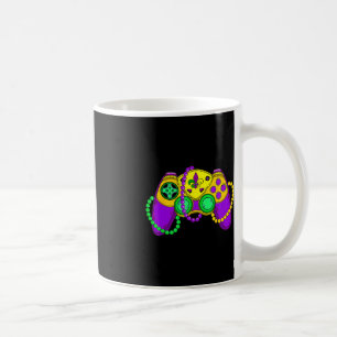 Retro Video Game Controller Hat Mardi Gras Gaming  Coffee Mug