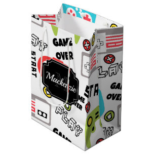 Retro Video Game Medium Gift Bag