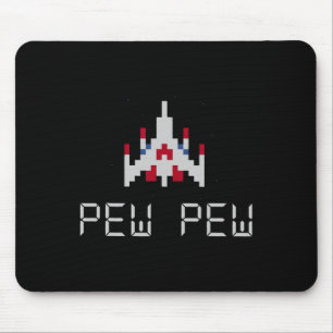 Retro Video Game Ship 1 Mouse Pad