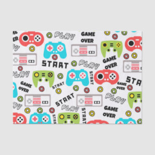Retro Video Game Tissue Paper