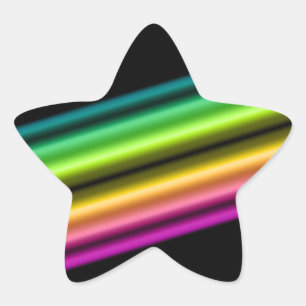 retro video neon :  star sticker