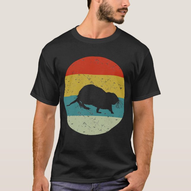 retro vinatge beaver T-Shirt (Front)