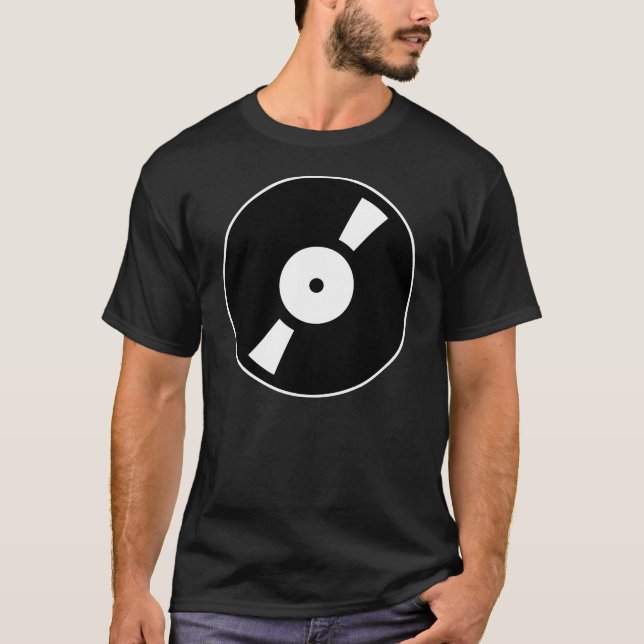 retro vinly record T-Shirt (Front)