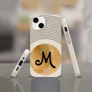 Retro Vintage 1920s minimalist geometric Monogram Case-Mate iPhone 14 Case