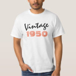 Retro vintage 1950 birthday  T-Shirt<br><div class="desc">Retro Vintage 1950 vintage</div>