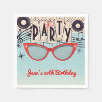 Retro Vintage 1950's Fifties Birthday Party Custom