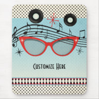 Retro Vintage 1950's Fifties Red Cat Eye Glasses