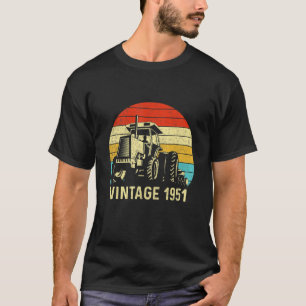 Retro Vintage 1951 Farming Life Tractor Family Far T-Shirt