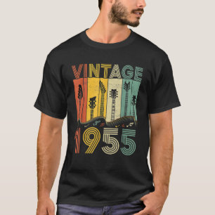 Retro Vintage 1955 Guitarist 1955 Birthday Guitar T-Shirt