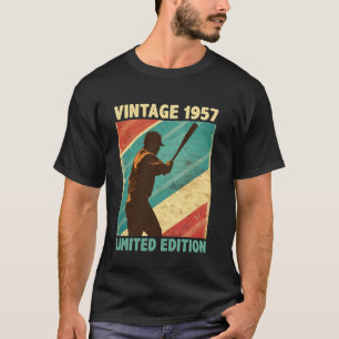 Retro Vintage 1957 Baseball Lover Limited Edition T-Shirt