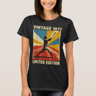 Retro Vintage 1971 Baseball Lover Limited Edition T-Shirt