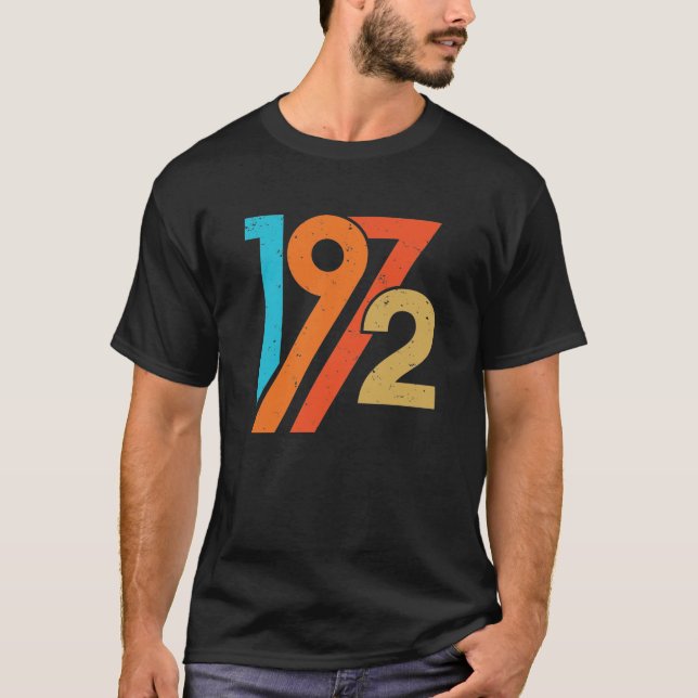 Retro Vintage 1972 T-Shirt (Front)
