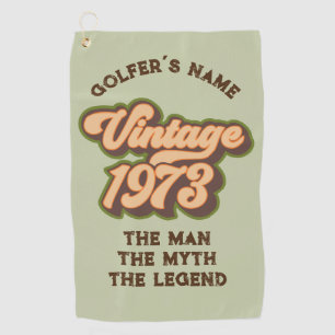 Retro Vintage 1973 Custom Golf Towel