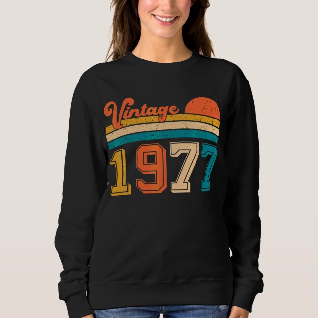 Retro Vintage 1977 Sweatshirt (Front)