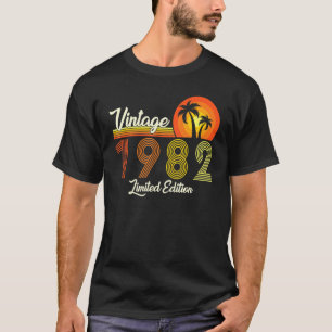 Retro Vintage 1982 40th Birthday 40 Years Old Men  T-Shirt