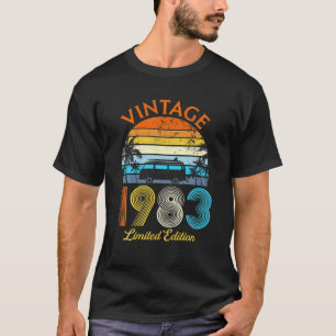 Retro Vintage 1983 Limited Edition 39Th Birthday 3 T-Shirt