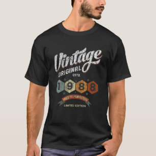 Retro Vintage 1988 Bday Aged Perfection Proud 33Rd T-Shirt