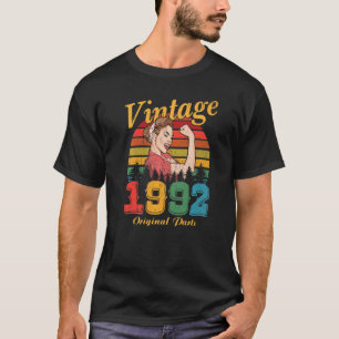 Retro Vintage 1992 Original Parts 30th Birthday 30 T-Shirt