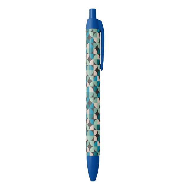 Retro Vintage 60's Pattern Black Ink Pen (Bottom (Vertical))