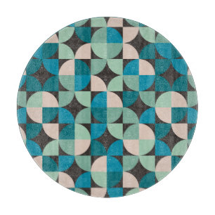 Retro Vintage 60's Pattern Cutting Board