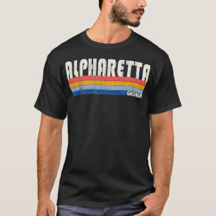 Retro Vintage 70s 80s Style Alpharetta, GA1  T-Shirt
