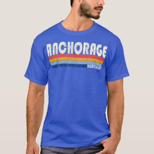 Retro Vintage 70s 80s Style Anchorage Kentucky   1 T-Shirt