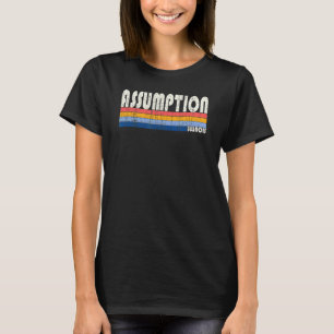 Retro Vintage 70s 80s Style Assumption Illinois T-Shirt