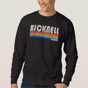 Retro Vintage 70s 80s Style Bicknell Indiana Sweatshirt