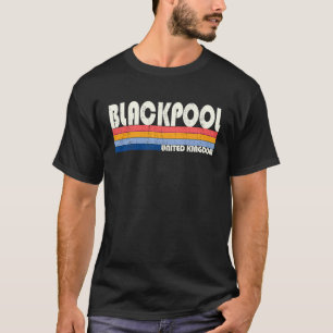 Retro Vintage 70s 80s Style Blackpool, United King T-Shirt