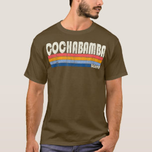 Retro Vintage 70s 80s Style Cochabamba, Bolivia  T-Shirt