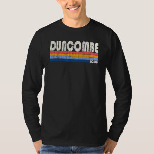 Retro Vintage 70s 80s Style Duncombe Iowa T-Shirt