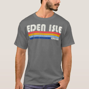 Retro Vintage 70s 80s Style Eden Isle Louisiana  T-Shirt