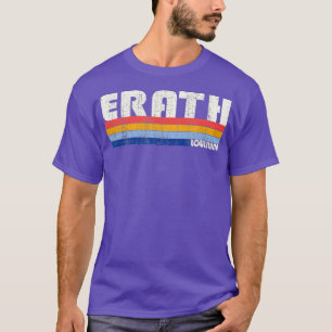 Retro Vintage 70s 80s Style Erath Louisiana  T-Shirt