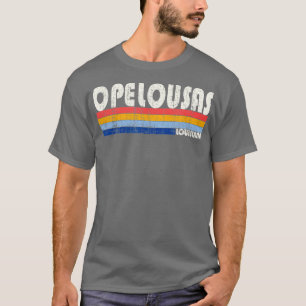 Retro Vintage 70s 80s Style Opelousas Louisiana T-Shirt