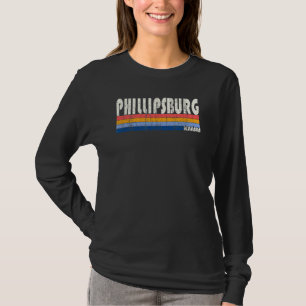 Retro Vintage 70s 80s Style Phillipsburg Kansas T-Shirt