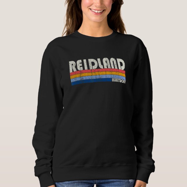 Retro Vintage 70s 80s Style Reidland Kentucky Sweatshirt (Front)