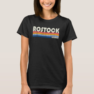 Retro Vintage 70s 80s Style Rostock Germany T-Shirt